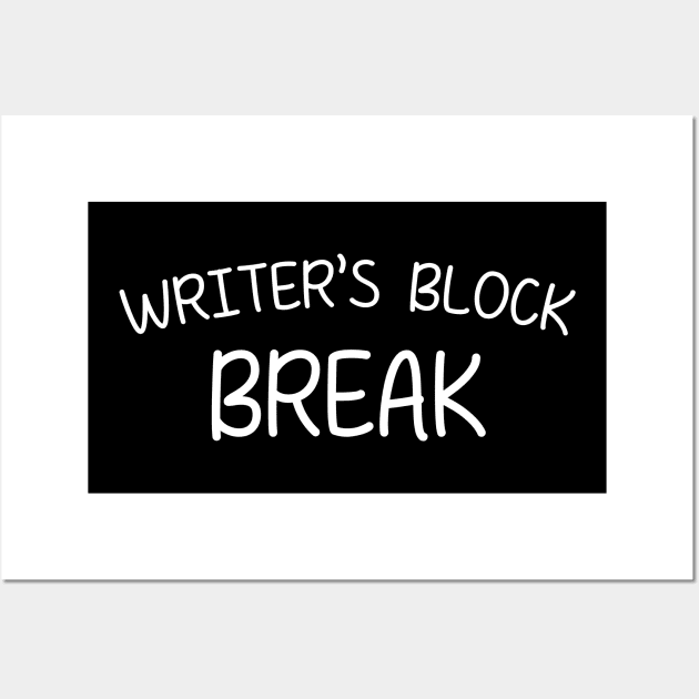 Writer's Block Break Wall Art by giovanniiiii